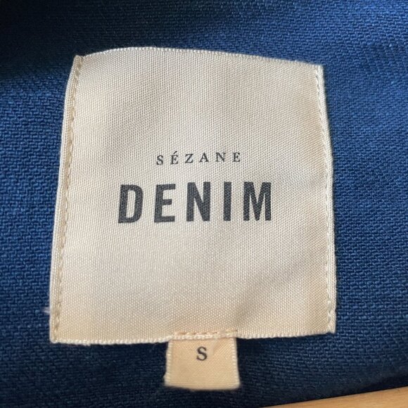 Sezane Will Jacket Size Small Indigo - Picture 4 of 4